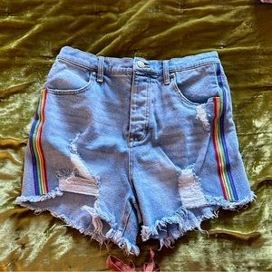 Stretch High Waisted Shorts